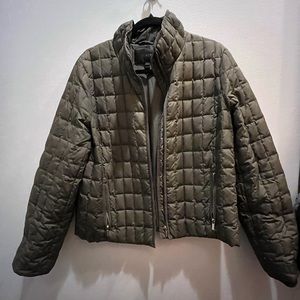 J. Crew - Down Quilted Puffer Coat Light Weight Bomber Style Jacket - Size L